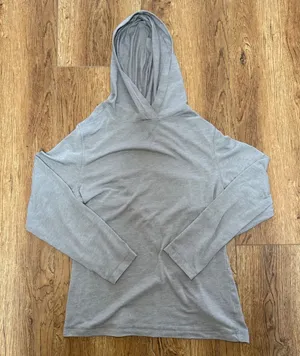 Primease Gray Lightweight Long Sleeve Hoodie Casual Pullover Women‎ M Activewear thumbnail 1