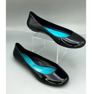 Oka-B Taylor Shiny Ballet Flats Womens US 6 Black Comfort Casual Slip-On Shoes thumbnail 1