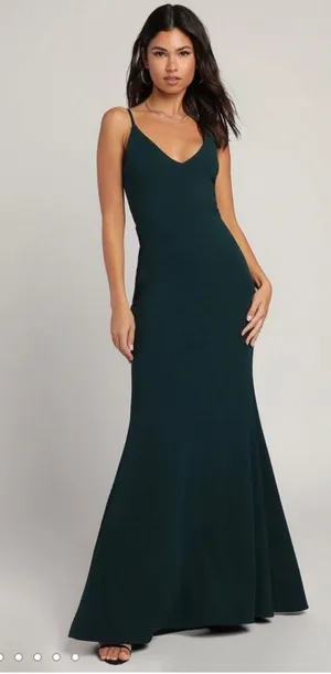 Lulus Infinite Glory Forest Green Maxi Dress thumbnail 1