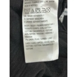 Canyon Retreat dark grey linen blend midi dress medium modest thumbnail 5