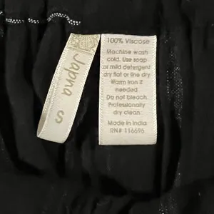 Japna‎ Wide Leg Pants Women Small Black Striped Split Leg Palazzo Harem Pants thumbnail 3