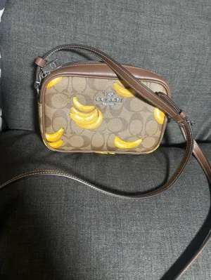 Coach Mini Jamie camera bag in Signature coated canvas Banana Print Crossbody thumbnail 2