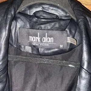 New NWOT Mark Alan Black Faux Leather Open Front Jacket Coat Women's Size 1X thumbnail 4