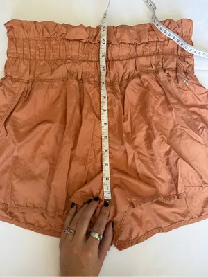 Free People Movement The Way Home Shorts in Rust Orange Size Large thumbnail 10