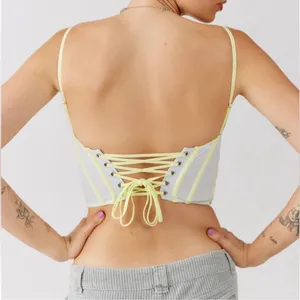 Urban outfitters out from under UO Modern Love Ruched Pastel Corset blue small thumbnail 2