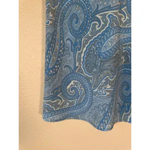Vintage Blue Paisley Slip Mini Skirt Womens S Y2K 90s Summer Casual Girly thumbnail 9