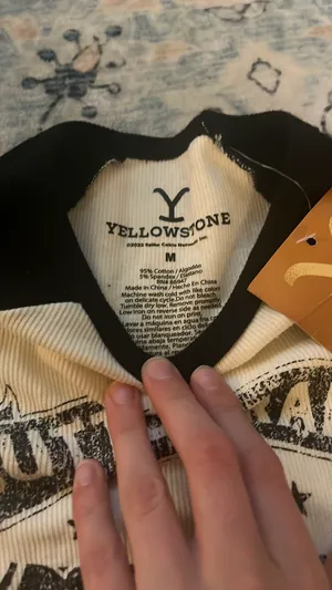 Dutton Ranch Yellowstone raglan long sleeve Yellow Size M thumbnail 2