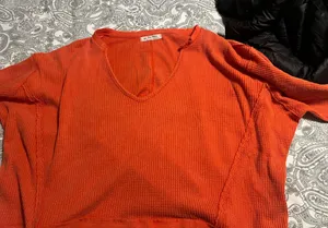 We The Free Orange Sweater Red thumbnail 1
