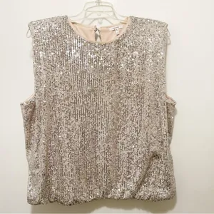 Maurices‎ Edgely™ Sequin Padded Shoulder Top 1X NWT thumbnail 6