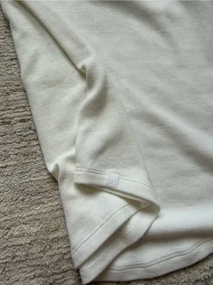 Lululemon Athletica White Ribbed Tank (Size 6) thumbnail 4