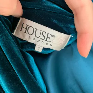 House of CB Maroush Velvet Teal Backless Mini Longsleeve Dress Womens Small thumbnail 15