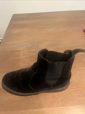 Dr. Martens Black Velvet Chelsea Ankle Booties thumbnail 4