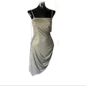 Reformation Flare Metallic‎ Mini Dress Size Small NWT thumbnail 3