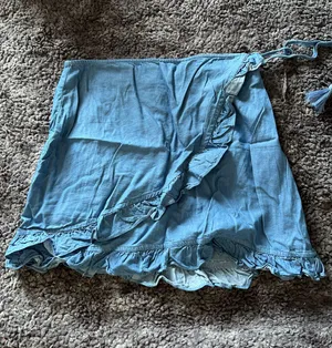 Honey Belle Denim Wrap Skirt thumbnail 1