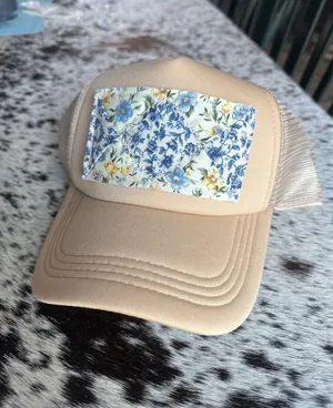 Quilted trucker hat Tan thumbnail 1