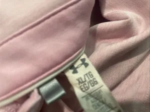 Under Armour Light Pink Sleeveless Polo Tank thumbnail 2
