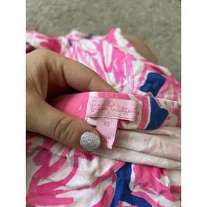 Lilly Pulitzer XS Palmer Faux Wrap‎ Skirt Beach Bliss Tiki Pink thumbnail 8