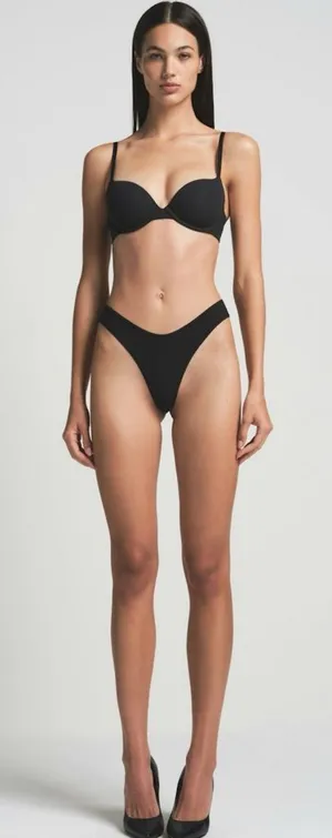 SKIMS Fits Everybody Demi Push-Up T-Shirt Bra BR-UWR- 2295 ONYX size‎ 34B NWT thumbnail 1