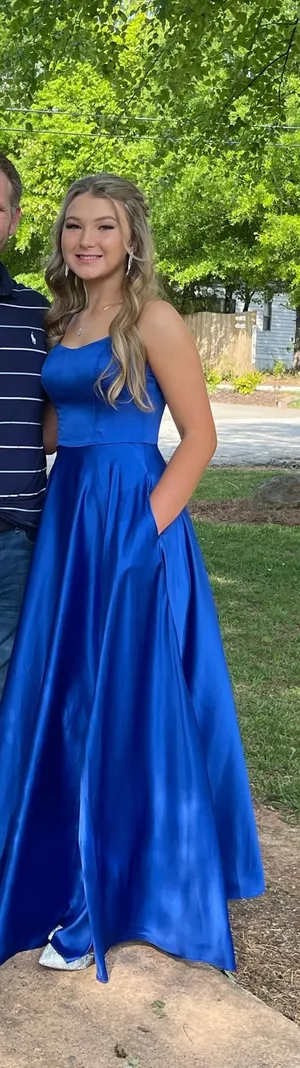 B Darlin Blue Formal Dress thumbnail 1
