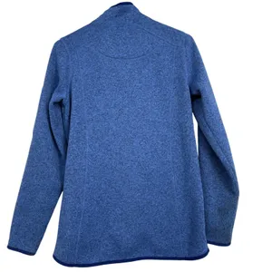 LLBean Womens Sweater Fleece Full Zip Jacket Blue Speckled Size‎ S Tall Outdoor thumbnail 5
