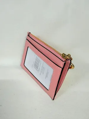 coach Mini Skinny Id Case In Loved Denim With Quilting And Charm cfa30 thumbnail 3