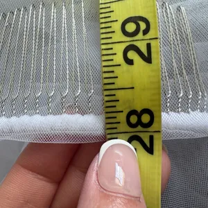 White 3D Floral Applique Tulle Bridal Veil Fingertip Length Single Tier Comb thumbnail 4