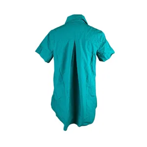 Anthropologie Polly Dress Button Front Green Pleated A Line Casual XS thumbnail 3