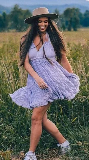 As you go Purple Sun Dress️ thumbnail 5