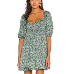 New! For Love &‎ Lemons Alisa Mini Dress in Green Sz XS $233 thumbnail 5
