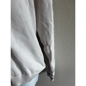 Chaps V-Neck Sweater Small Cream Preppy‎ Collegiate Cotton Knit Logo thumbnail 5