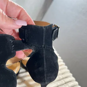 830 | NIB Black Platform Ankle‎ Strap Stiletto Heels Womens 9 thumbnail 6