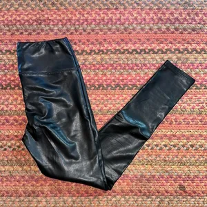 7 For All Mankind Vegan Faux Leather Leggings thumbnail 2