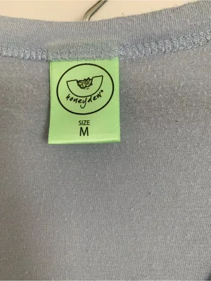 Women’s Light Blue Pocket Pajama Set with Subtle Embroidery Size M thumbnail 11