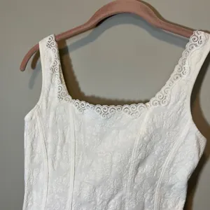 Arianne Lingerie White Floral Jacquard Lace Trim Corset Cami Top Small Canada thumbnail 2