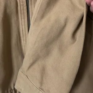 Levi's Canvas Utility Barn Chore Coat Jacket Cotton Tan Corduroy Collar Medium thumbnail 4