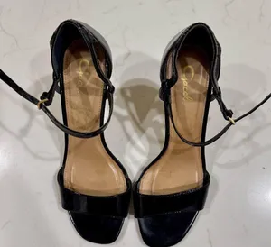 Chic Black Strappy Heels by Gacel in size 36 thumbnail 1