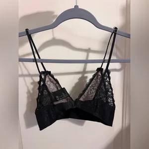 H&M Lace Bra Bralette Black Y2K‎ Coquette Festival Fairy thumbnail 2