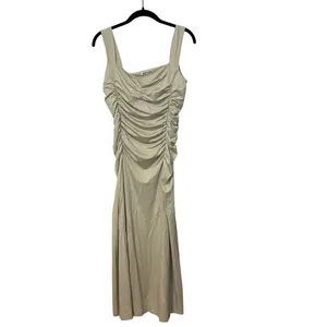 Reformation Light Sage Green Suvi Sleeveless Knit Midi Dress Size Large thumbnail 4