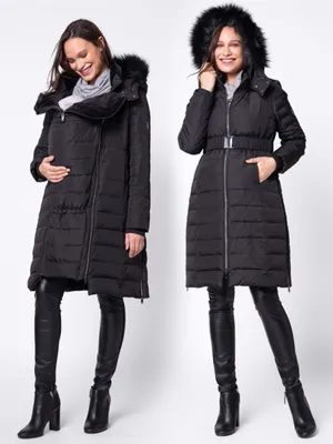 Seraphine Lily 3 in 1 Maternity Forever Coat Puffer Winter Black Size 14 thumbnail 2