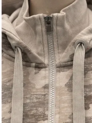Athleta Camo Full Zip Hoodie Jacket Size Medium Thumbholes thumbnail 5