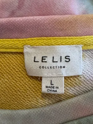 LE LIS Nordstrom Tie-Dye Crew neck Sweatshirt Large EUC thumbnail 6