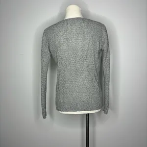 American Eagle Outfitters- Grey V-Neck Sweater thumbnail 2