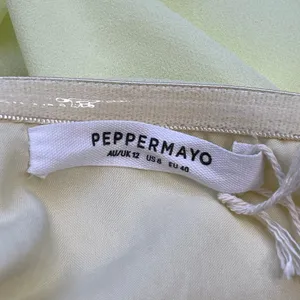 Peppermayo yellow Eden strapless maxi dress drop waist new with tag size 8 thumbnail 11