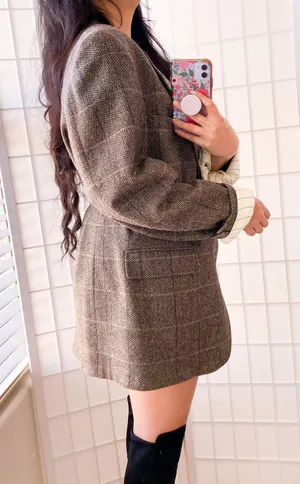 Evan Picone VINTAGE Wool Oversized Blazer thumbnail 2
