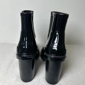 Hunter Rare Original Refined High Heel Chelsea Women's Rain Black Boots Size 9 thumbnail 4