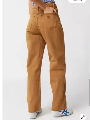 Abrand A Carrie Jeans Warm Tan Straight Leg‎ High Rise Urban Outfitters Size 24 thumbnail 4