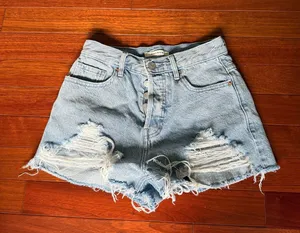 PacSun Vintage High-Rise Jean Shorts thumbnail 1