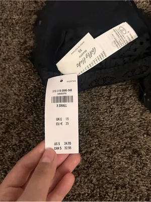 Gilly Hicks Black Lace Bralette Size XS 0518 thumbnail 3