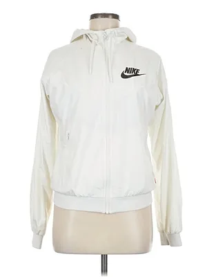 Nike Windrunner Jacket Zip-Up Hoodie White thumbnail 3