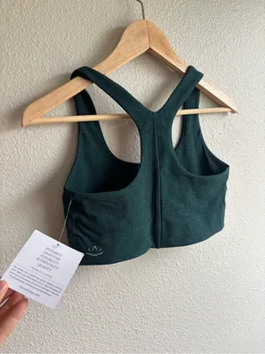 Dark Green Sports Bra thumbnail 3
